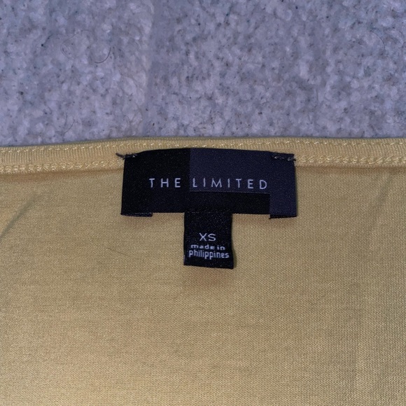 Womens Yellow Ruffled Tank - Picture 4 of 4